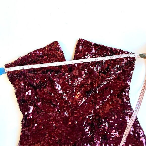 NWT Ramy Brook “Skyla” mini sequin dress in plumberry Size 6 - Picture 5 of 8